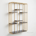 modern living room shelving gold wrought iron bookshelf